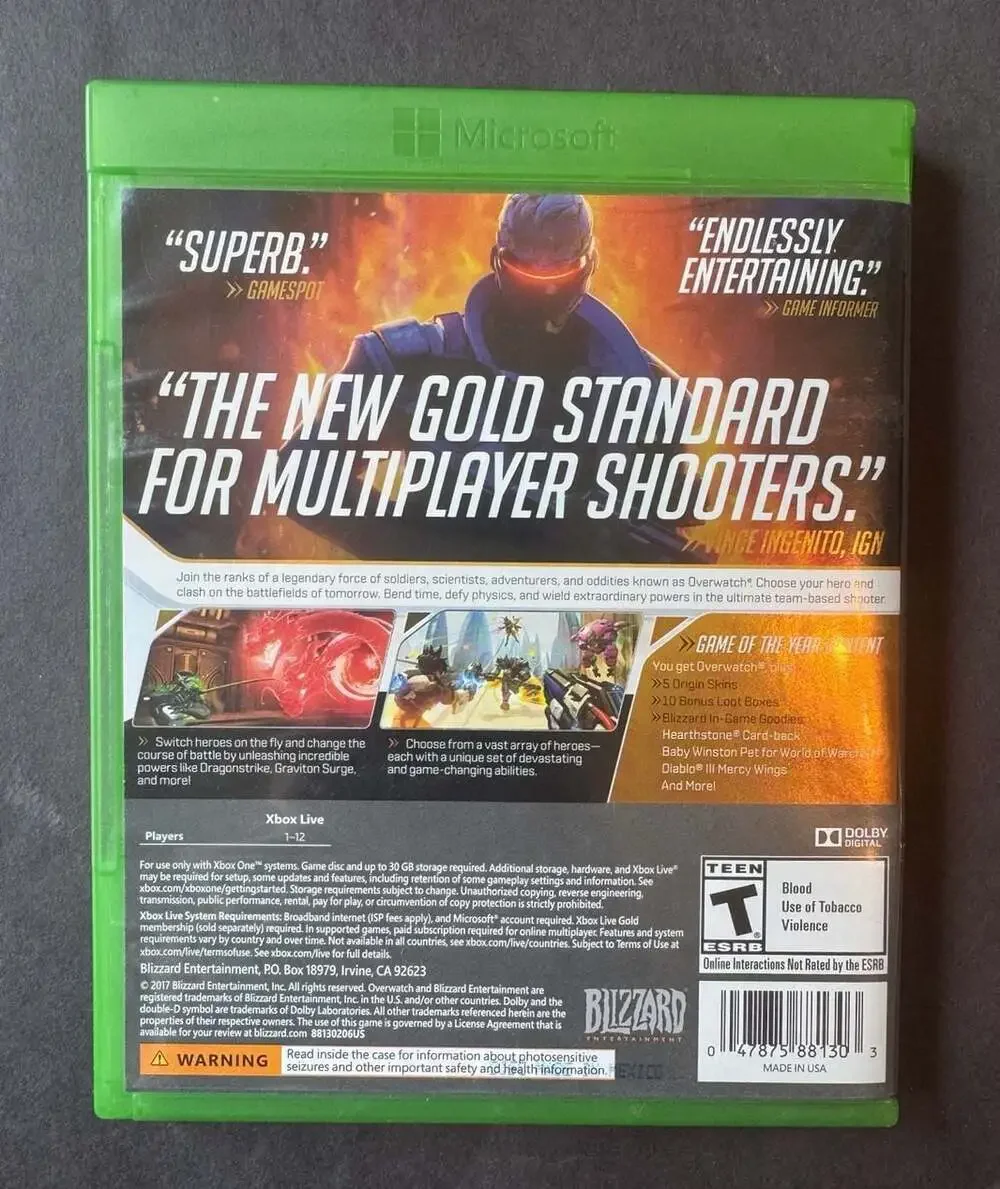 Blizzard overwatch game